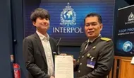 Direktorat Jenderal Kekayaan Intelektual (DJKI) menerima penghargaan di acara INTERPOL Global Meeting in Digital Piracy (Istimewa)