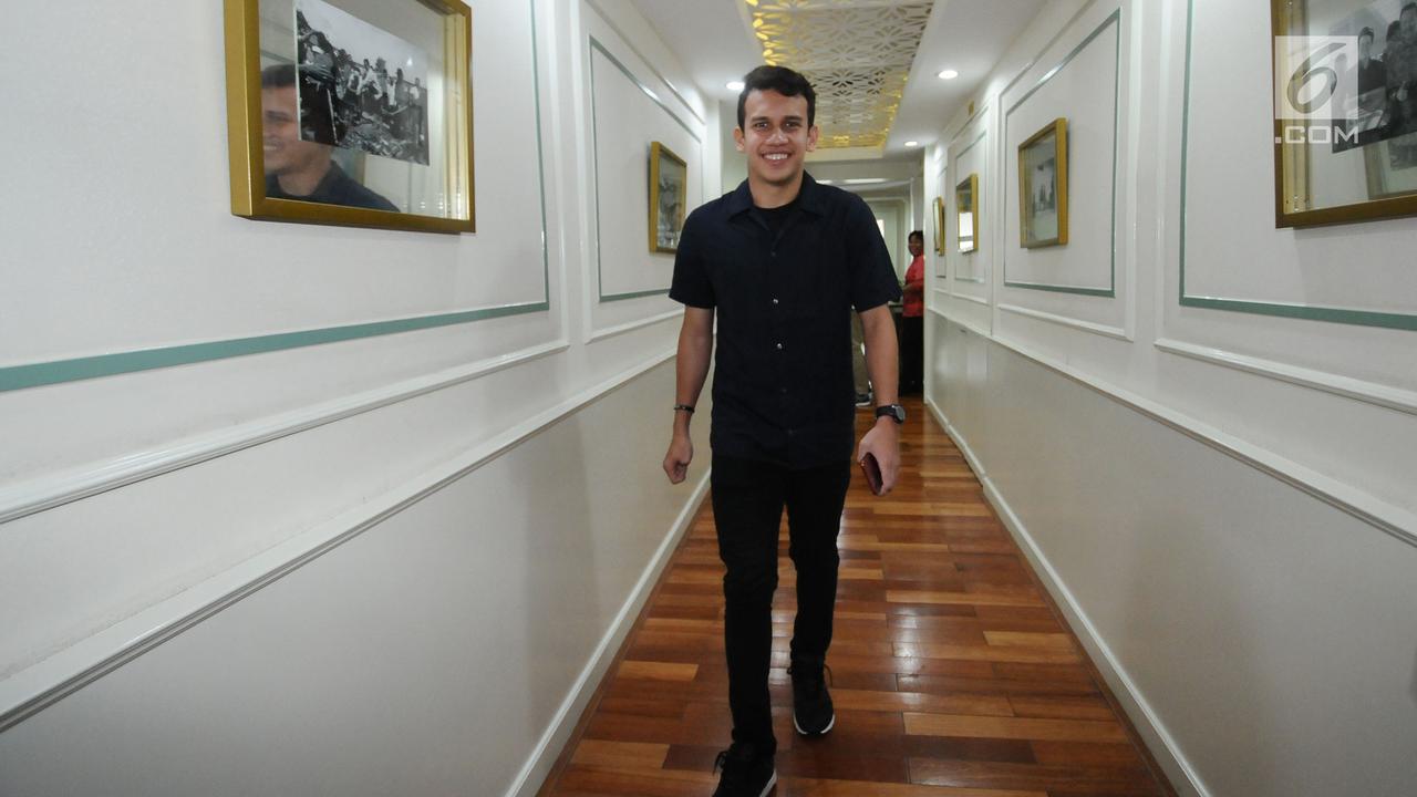 FOTO: Laporkan Perkembangan, Egy Maulana Vikri Temui Menpora