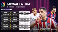 Jadwal pertandingan La Liga Spanyol pekan 8 di platform Vidio. (Sumber: Vidio)