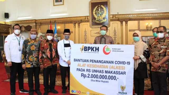 Bantu Tangani Covid-19, BPKH Sumbang Alat Kesehatan dan APD