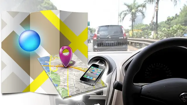 Ilustrasi GPS untuk mudik