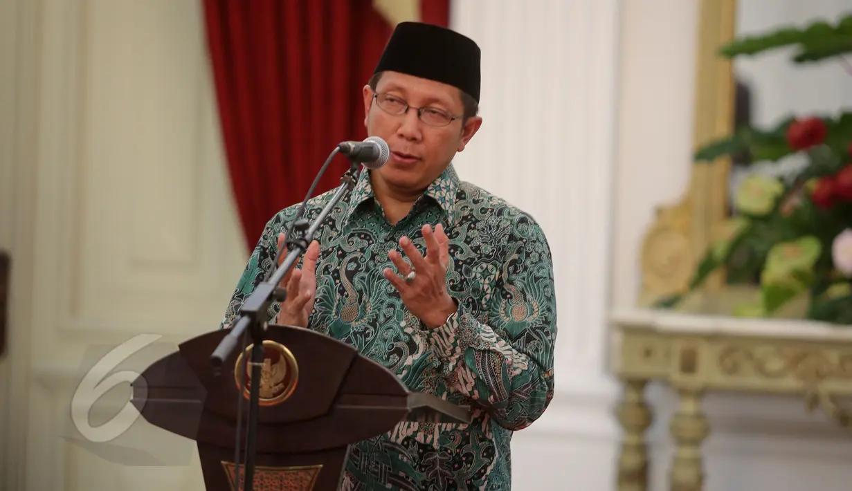Menteri Agama Lukman Hakim Saifuddin. (Liputan6.com/Faizal Fanani)