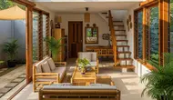 Model Rumah Mezzanine Terasa Sejuk. (Foto: Gemini AI)