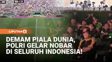Demam Piala Dunia 2026 mulai terasa di Indonesia. Ratusan warga memadati Lapangan Bhayangkara, Kebayoran Baru, Jakarta Selatan, pada Jumat dini hari untuk mengikuti acara nonton bareng (nobar) laga pembuka antara tuan rumah Meksiko melawan Afrika Sel...