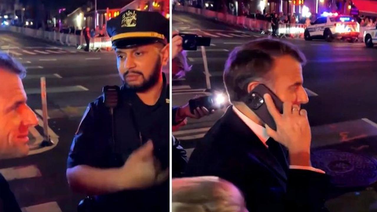 Presiden Macron Disetop Polisi New York, Kena Penutupan Jalan Imbas Iring-iringan Presiden Donald Trump