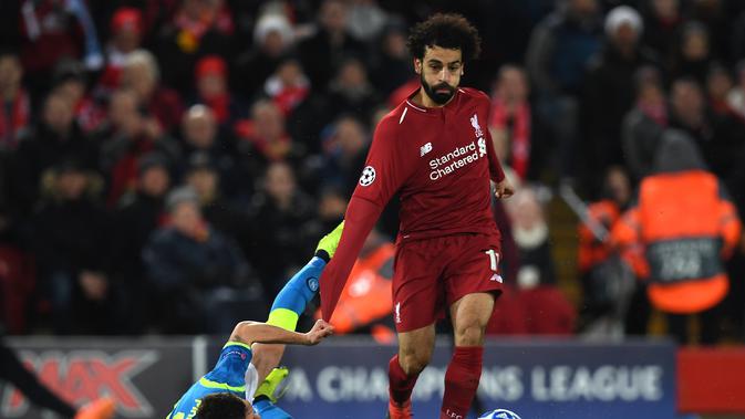 Mohamed Salah – Pemain yang selalu tampil konsisten sejak kedatangannya. Di awal tahun kedatangan sudah mampu membawa Liverpool melangkah ke final Liga Champions. (AFP/Paul Ellis)