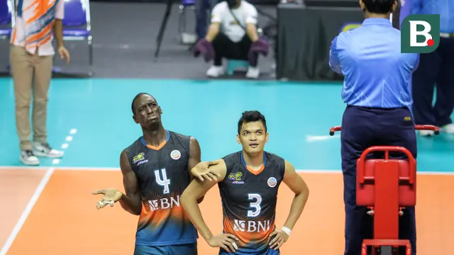 Foto: Diwarnai Protes, Jakarta BNI 46 Menangkan Laga Sengit Kontra Surabaya Bhayangkara Samator di Laga Lanjutan PLN Mobile Proliga 2022