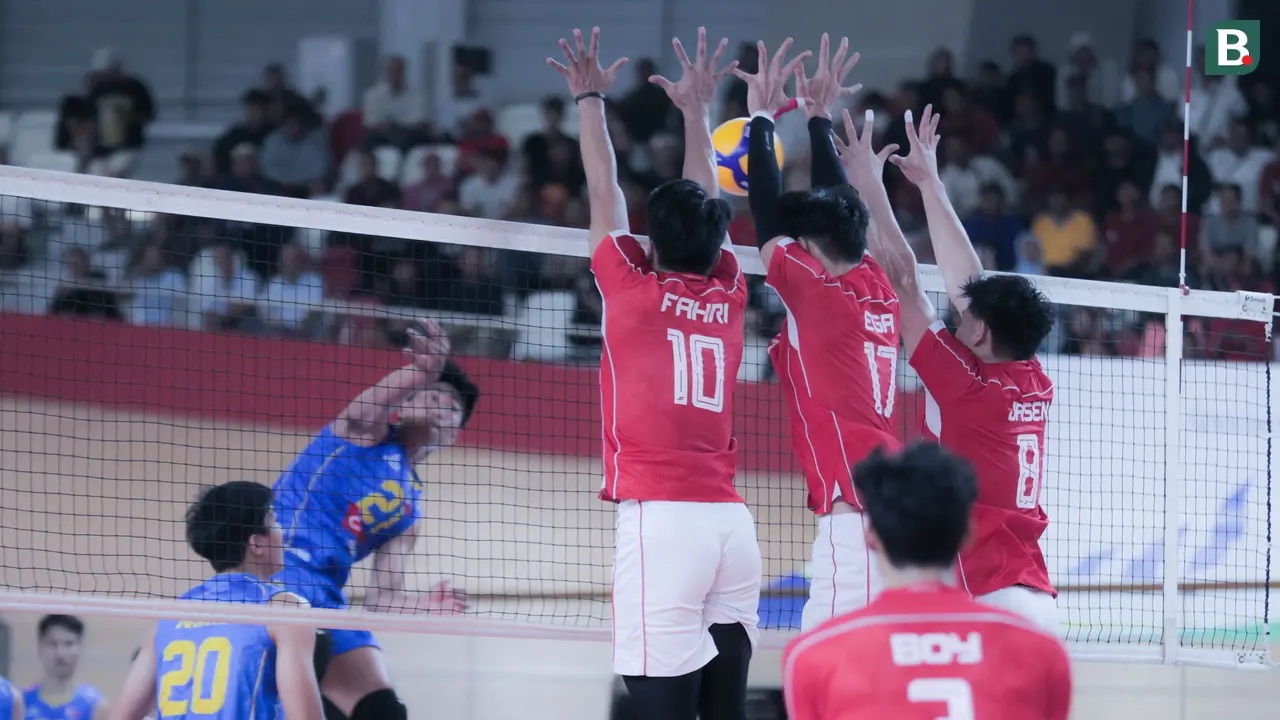 Foto: Timnas Voli Putra Indonesia Susah Payah Jinakkan Filipina pada Leg Kedua SEA V League 2025