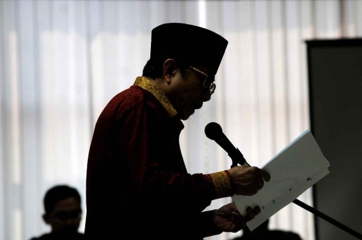 Waryono Karno bacakan nota pembelaan atas tuntutan JPU