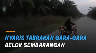 Suara gesekan ban motor perekam terdengar kencang saat berupaya mengerem.