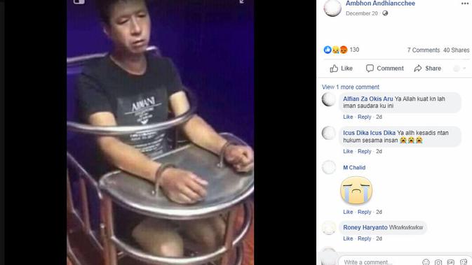 Fakta di balik foto-foto yang fiklaim sebagai penyiksaan muslim Uighur (Facebook)