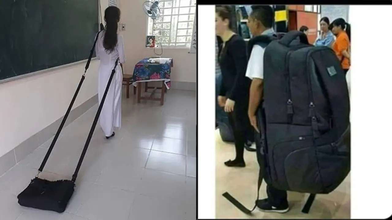 6 Model Tas Sekolah Ini Nyeleneh Banget, Bikin Tepuk Jidat