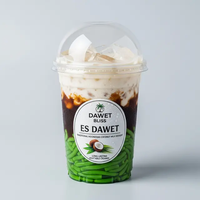 Ilustrasi Dawet Cup Premium dengan Topping Melimpah/Gemini AI