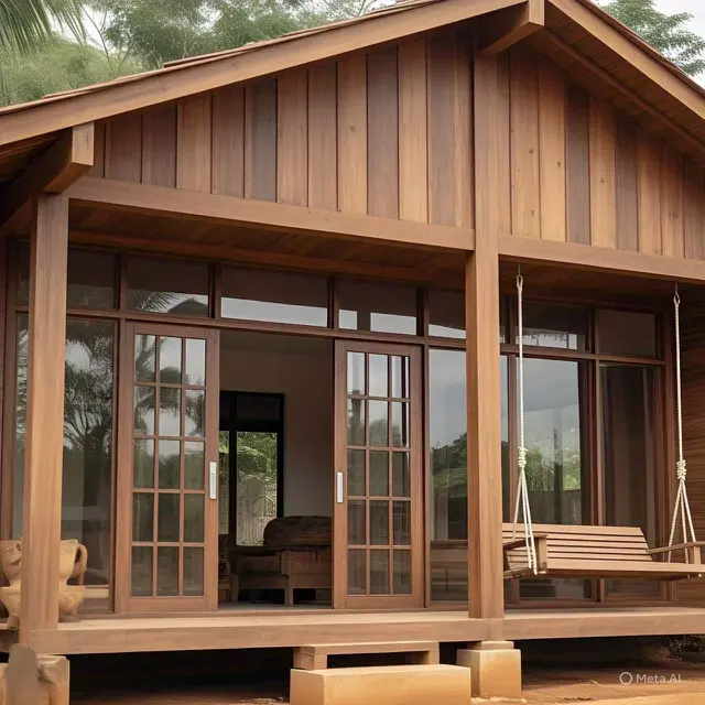 Lisplang Kayu Full dengan Finishing Natural: Hangat & Homey