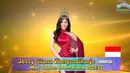 Dalam video pengumuman kemenangan, Jessy tampil cantik berbalut busana serba merah dan mahkota kemenangan. (Instagram/divepageant).