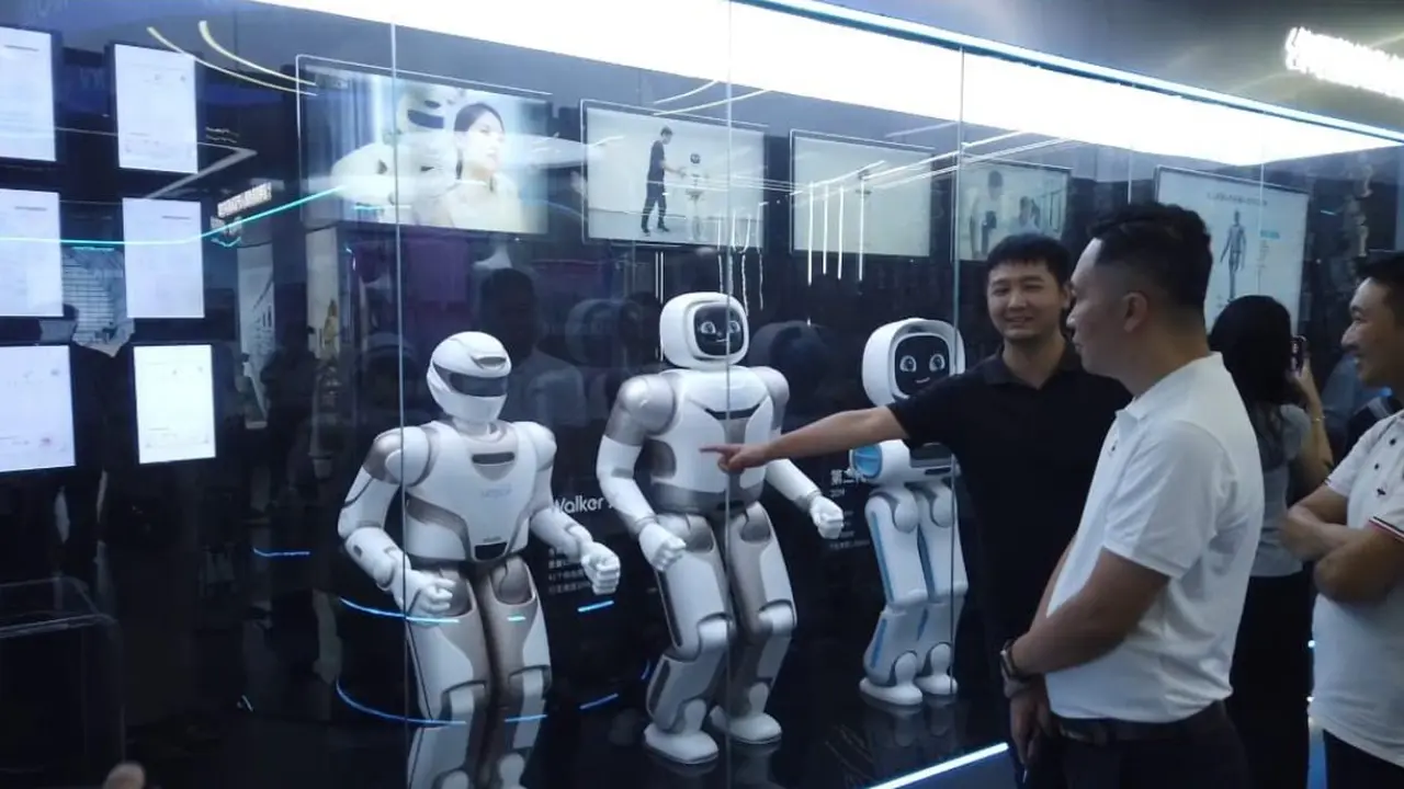 Ilustrasi robot humanoid