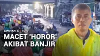 Hujan deras membuat sejumlah jalan di Kota dan Kabupaten Bandung, Jawa Barat, terendam banjir pada Kamis malam. Kendaraan tidak bisa melintas akibatnya terjadi kemacetan panjang.