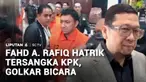 Partai Golkar angkat bicara usai salah satu pengurusnya, Fahd A Rafiq, kembali tertangkap kasus korupsi untuk ketiga kalinya. Fahd yang menjabat salah satu Ketua DPP Golkar kali ini menjadi tersangka dalam kasus dugaan suap pengurusan HGB di Bogor.