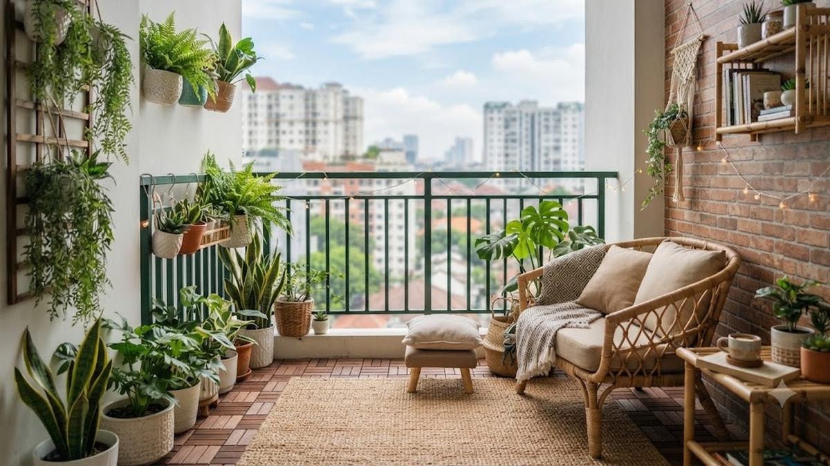 10 Dekorasi Balkon Minimalis, Bikin Area Outdoor Lebih Nyaman dan Terlihat Luas