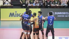 Tim putra Jakarta Bhayangkara Presisi dipastikan mendampingi juara bertahan Jakarta LavAni Allobank Electric pada grand final PLN Mobile Proliga 2024 yang akan berlangsung di Indonesia Arena Senayan Jakarta, Minggu (21/7/2024). Kepastian itu didapat setelah klub milik Polri itu mencatat kemenangan atas Jakarta STIN BIN dengan skor 3-0 (25-18, 25-12, 25-20) pada hari terakhir putaran kedua babak final four di GOR Jatidiri, Semarang, Jawa Tengah, Minggu (14/7/2024). (Dok. PBVSI)