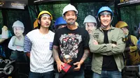 Bintang Warkop DKI Reborn Part 2; Abimana Aryasatya, Tora Sudiro dan Vino G. Bastian. (Herman Zakharia/Liputan6.com)