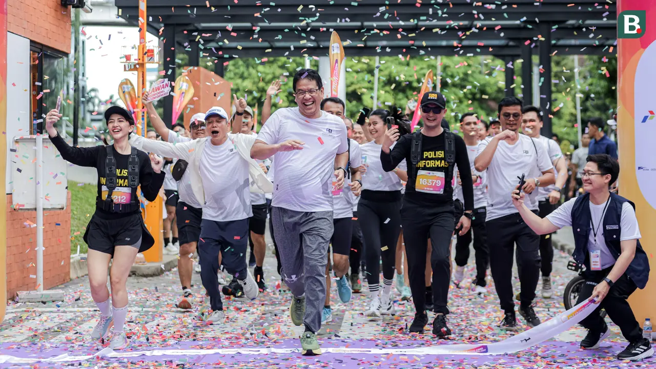 Foto: Menkeu Purbaya Ikut Ramaikan Lintasan, Run for Journalism 2025 Berlangsung Meriah