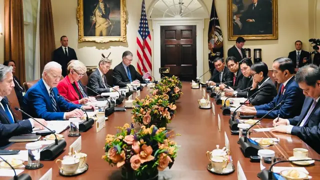 Presiden RI Jokowi Bertemu Presiden AS Joe Biden di Washington DC