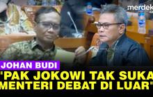VIDEO: Johan Budi Sebut Mahfud Jangan Mengancam-Ancam, Belum Tentu 5 Tahun Menjabat