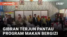 Gibran Tinjau Langsung Program Makan Bergizi di SDN 03 Menteng