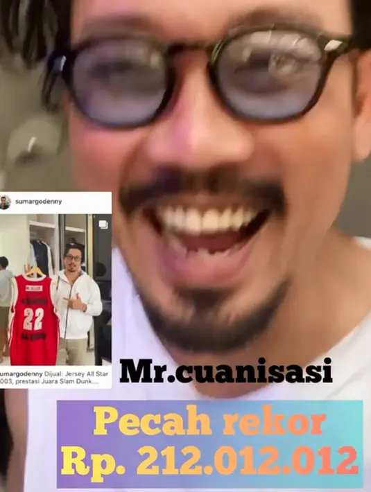 Denny Sumargo Lelang Jarsey (Instagram/sumargodenny)