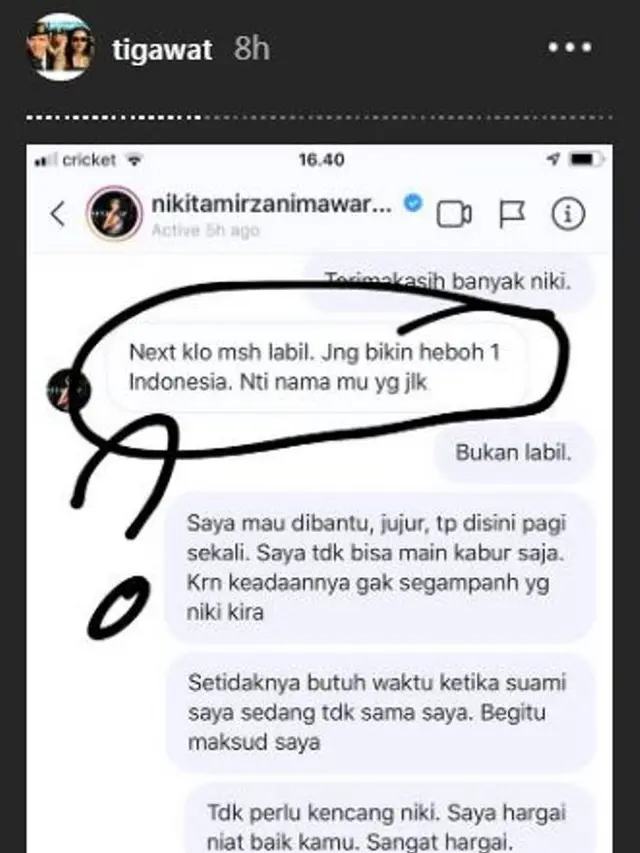 Tiga Setia Gara (Foto: Instagram/@tigawat)