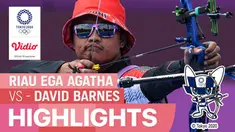 Berita Video, Riau Ega Agatha Raih Kemenangan pada Babak 32 Besar Melawa Pepanah Australia pada Kamis (29/7/2021)