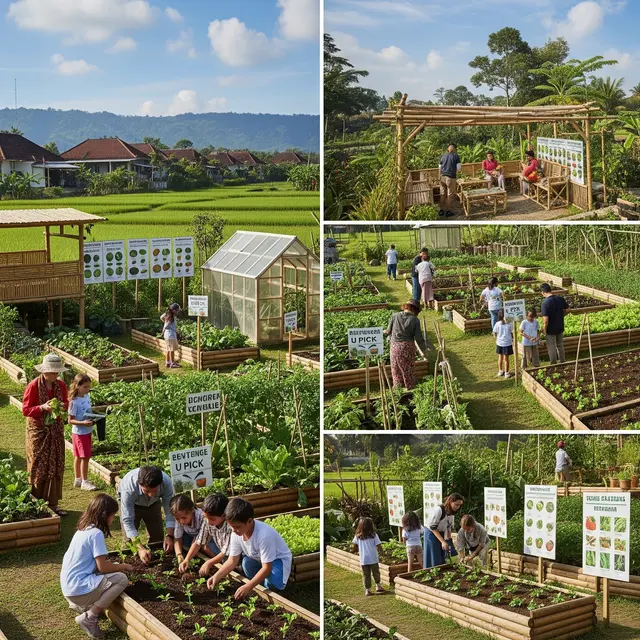 Kebun Sayur untuk Ibu-ibu di Desa Wisata yang Bisa Jadi Daya Tarik (Image by Gemini AI)