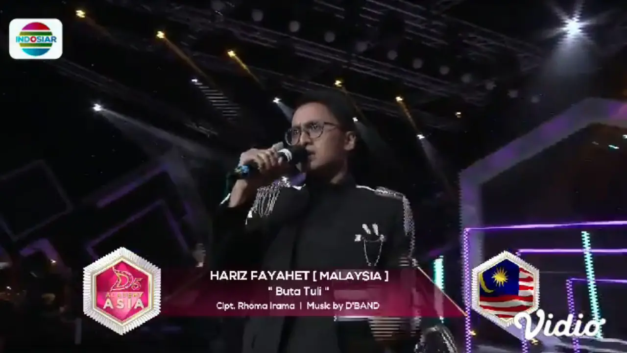 Hariz Fayahet Membuat Panggung D'Academy Asia 5 Menggelegar. sumberfoto: Indosiar