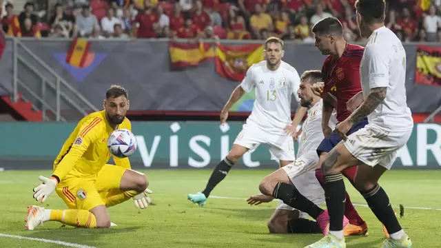 FOTO Spanyol Vs Italia