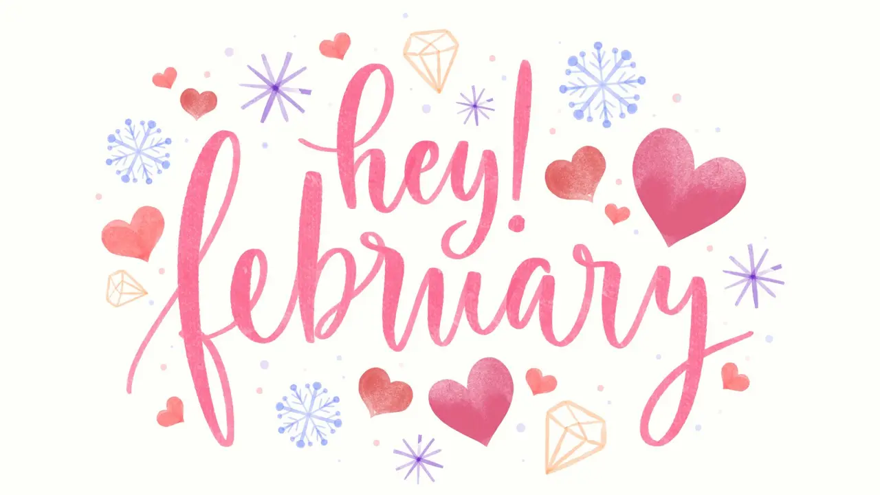 Ilustrasi bulan Februari