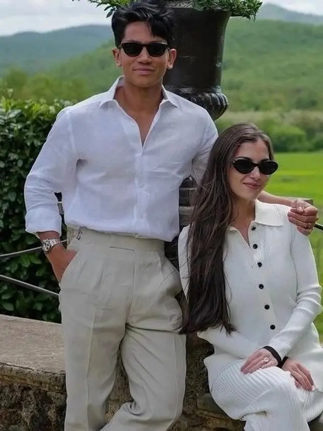 Gaya Old Money Anisha Rosnah dan Pangeran Mateen Saat di Italia, Pamer Tas Rp7 Miliar dengan Clean Outfit