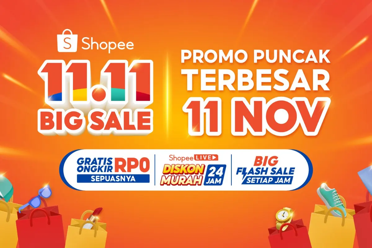 Banjir Diskon Fantastis, Nikmati Akhir Pekan bareng Penawaran dan Keseruan Spesial di Puncak Promo Terbesar Shopee 11.11 Big Sale!