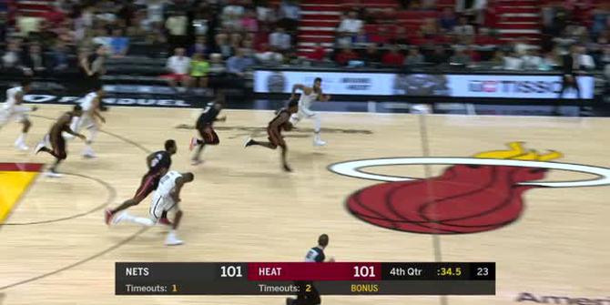 VIDEO : Cuplikan Pertandingan NBA, Nets 110 vs Heat 109