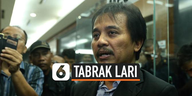 VIDEO: Eks Menteri Roy Suryo Diduga Tabrak Lari Mobil Artis