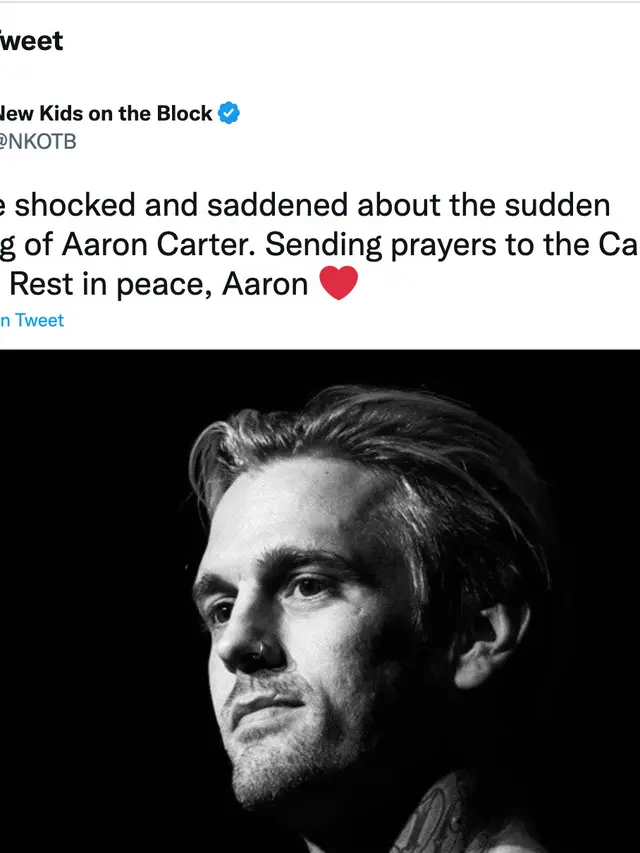 Cuitan New Kid on The Block soal Aaron Carter meninggal dunia. (Foto: Dok. Twitter @Dianne_Warren)