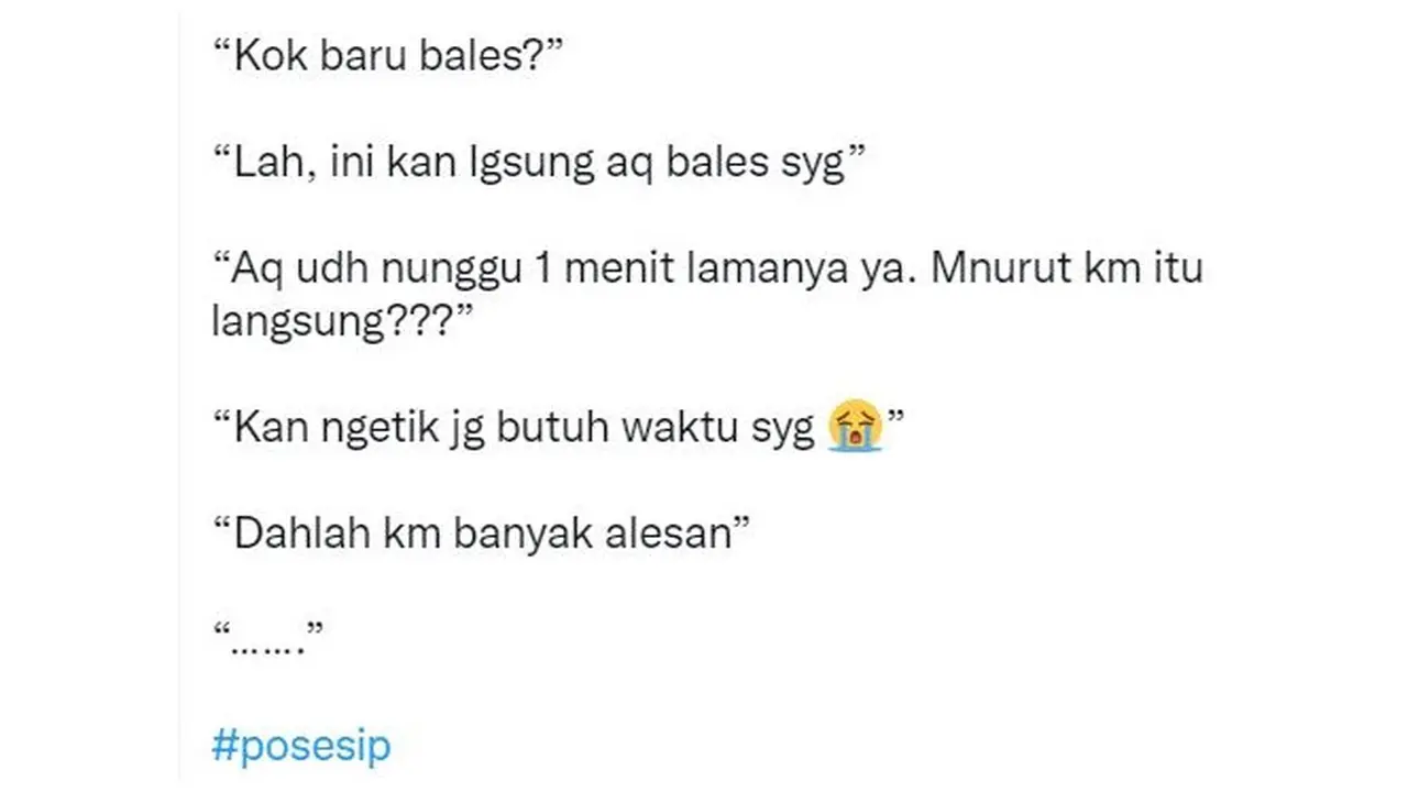 6 Percakapan Pacar Posesif Ini Malah Bikin Ngakak, Curigaan Banget