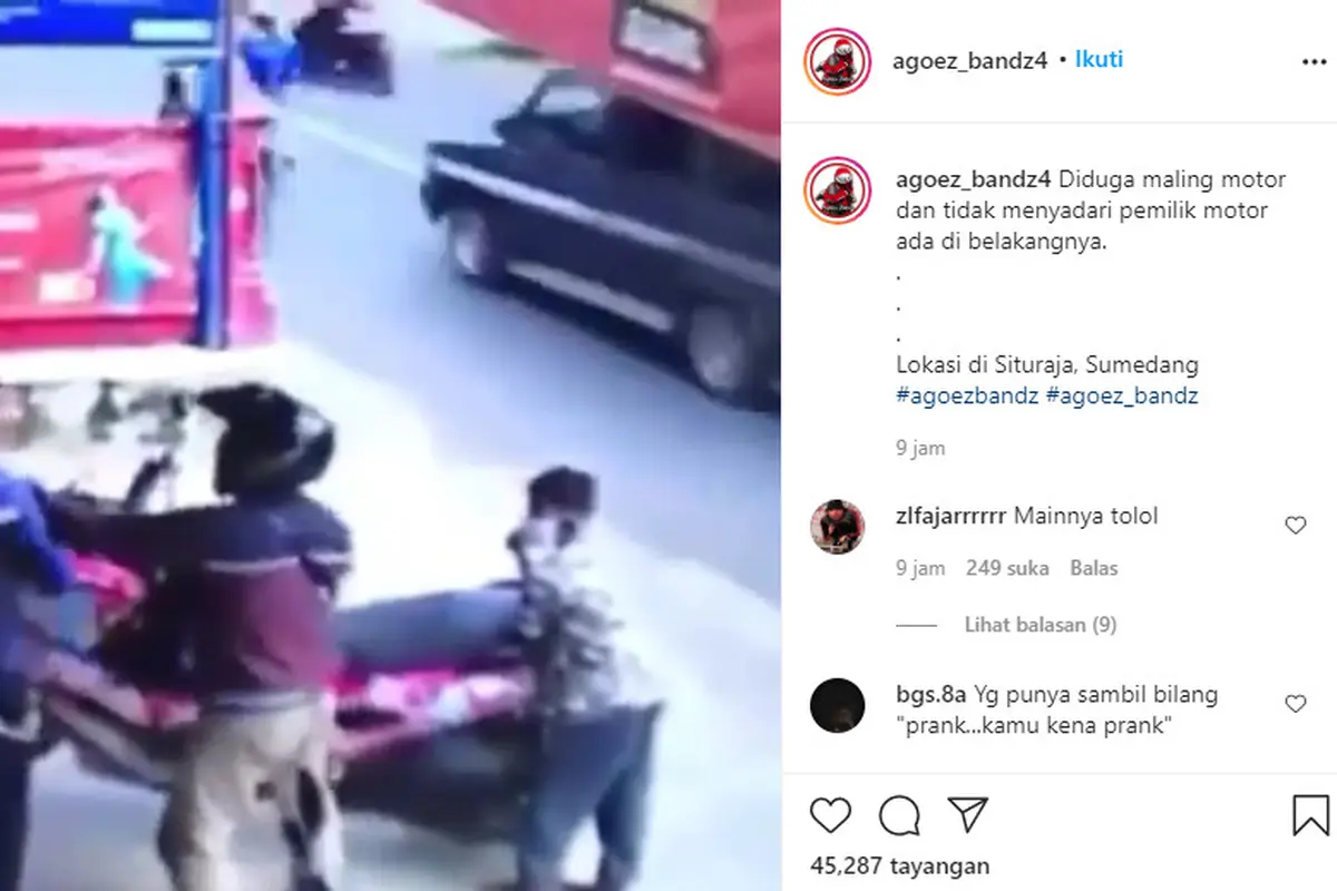Maling kepergok pemiliknya