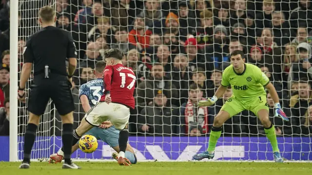 Foto: Hojlund Cetak Gol Perdana, Ini Dia Aksi Epic Comeback Pemain MU saat Mengalahkan Aston Villa