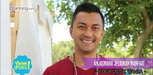 Anjasmara jelaskan keterkaitan olahraga yoga yang mampu menjaga kecantikan wanita.