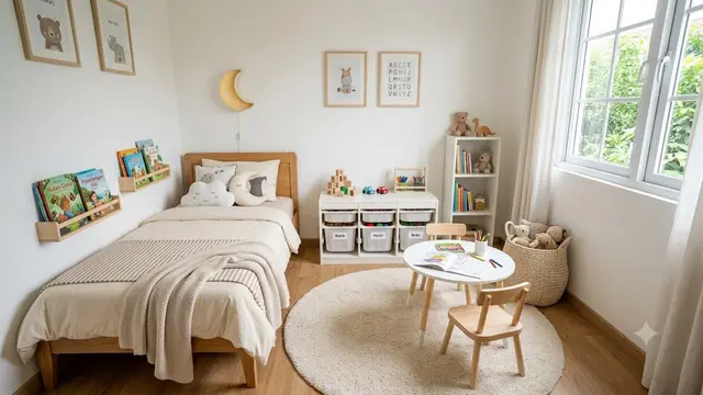 Area Bermain Multifungsi yang Menyatu dengan Kamar Tidur