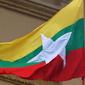 Ilustrasi bendera Myanmar (AFP Photo)