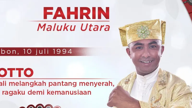 Fajrin, Wakil Maluku Utara di LIDA (Twitter/ Indosiar)