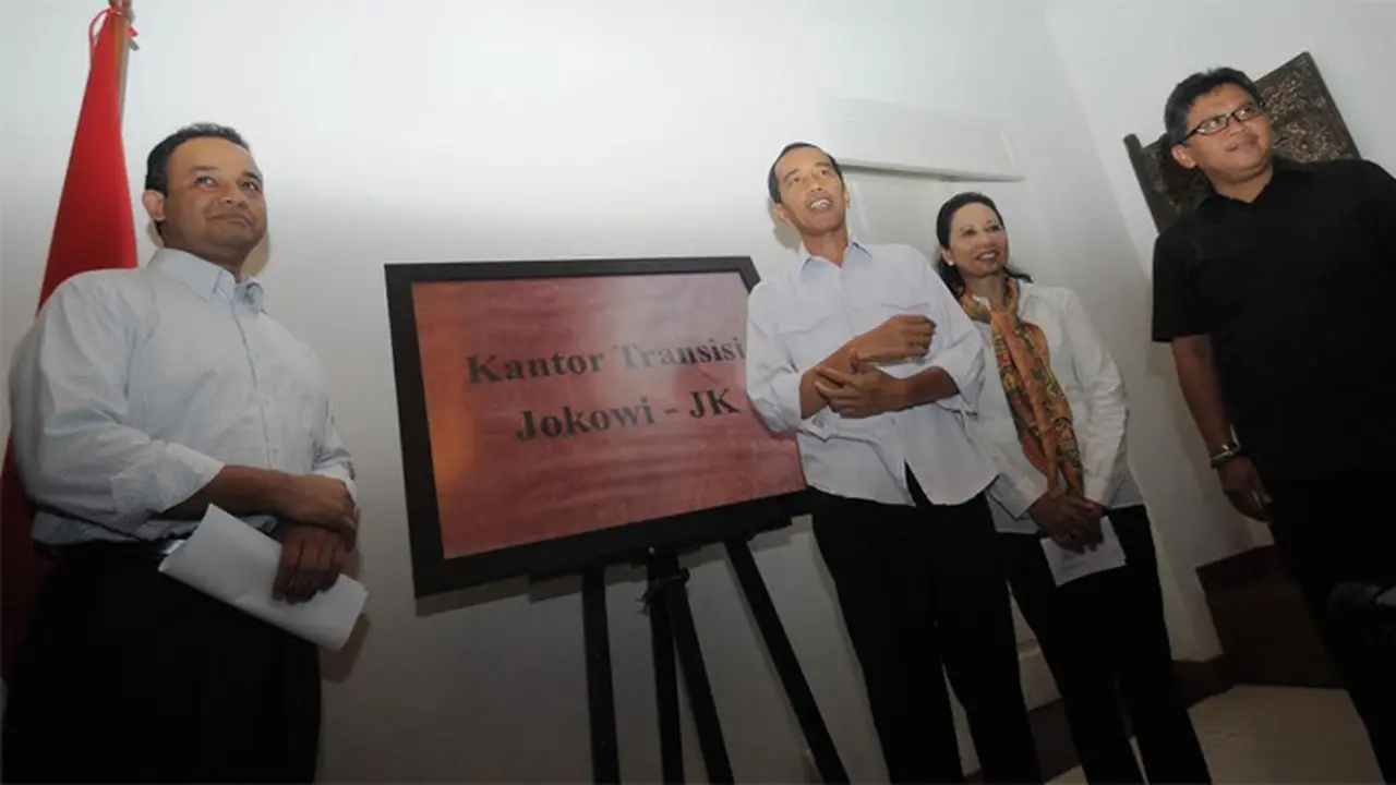 Jokowi Rermikan Kantor Transisi - Liputan6 Petang 
