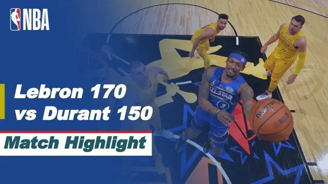 Berita video highlights dengan beragam aksi menghibur di NBA All-Star 2021 antara Team Durant melawan Team LeBron yang berakhir dengan skor 150-170, Senin (8/3/2021) pagi hari WIB.